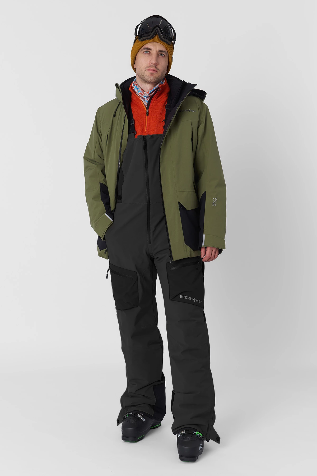 ПОЛУКОМБИНЕЗОН ГОРНОЛЫЖНЫЙ УТЕПЛЕННЫЙ АЯН мужской 25-12214 10 изображение 4