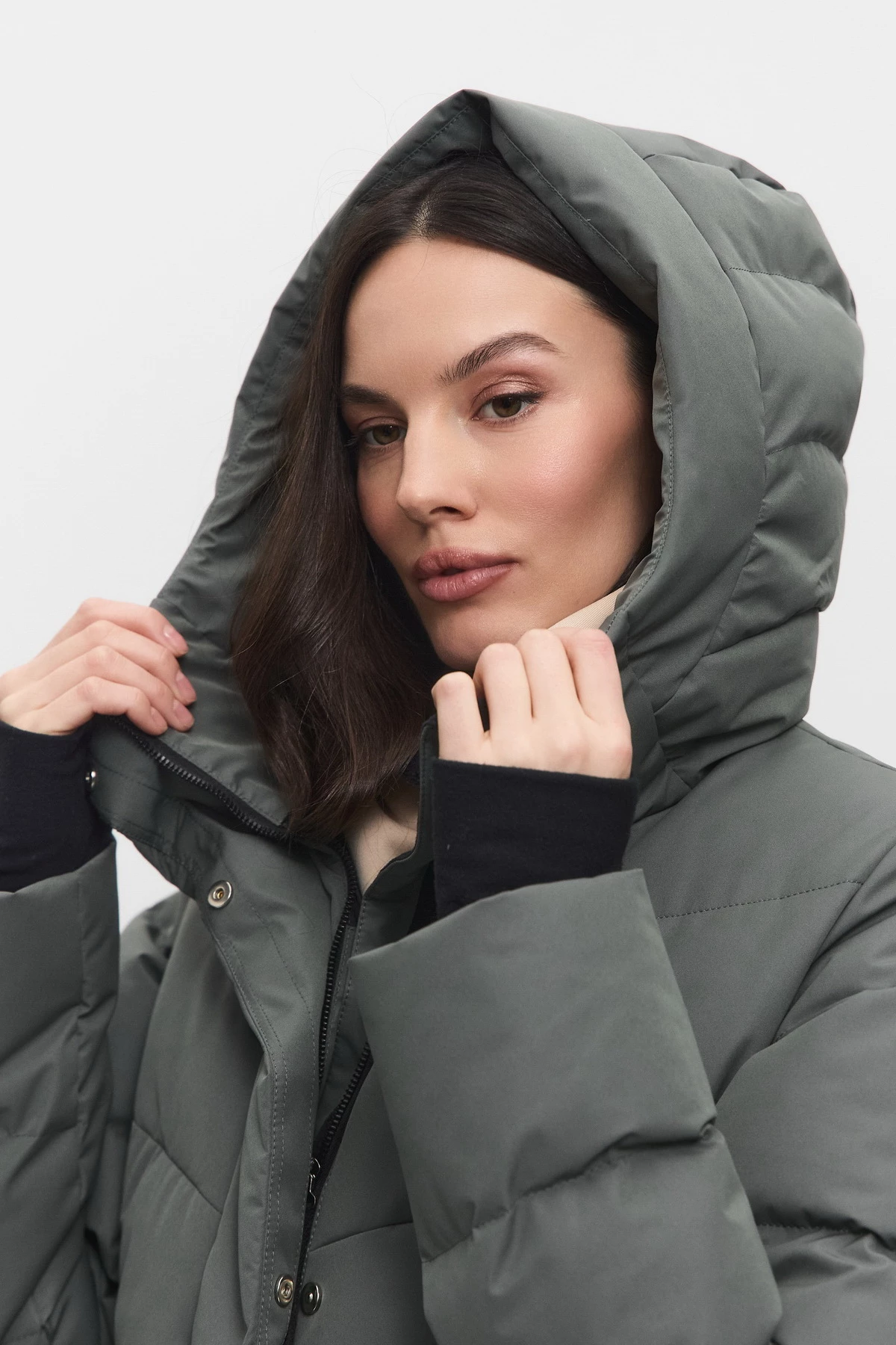 ПУХОВИК ЖЕНСКИЙ ДЛИННЫЙ женский 25-48624 56 изображение 5