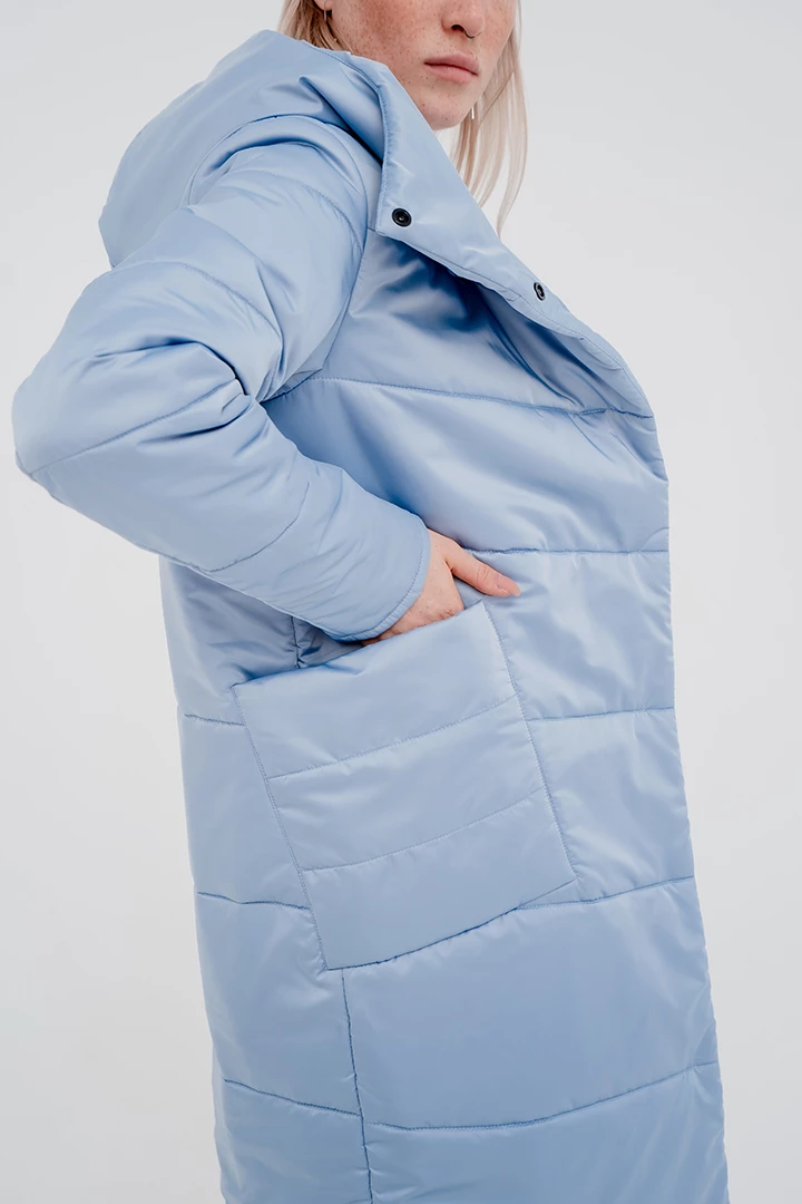 Пальто утепленное женское 22-47643 40 изображение 9
