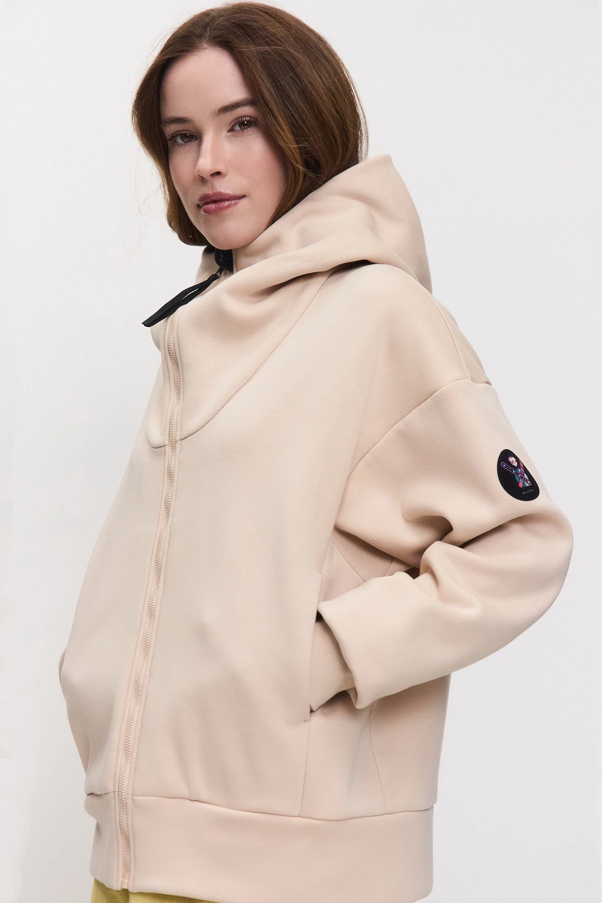 ДЖЕМПЕР ТРИКОТАЖНЫЙ ХЛОПКОВЫЙ НА МОЛНИИ женский 26-71822 06 изображение 5