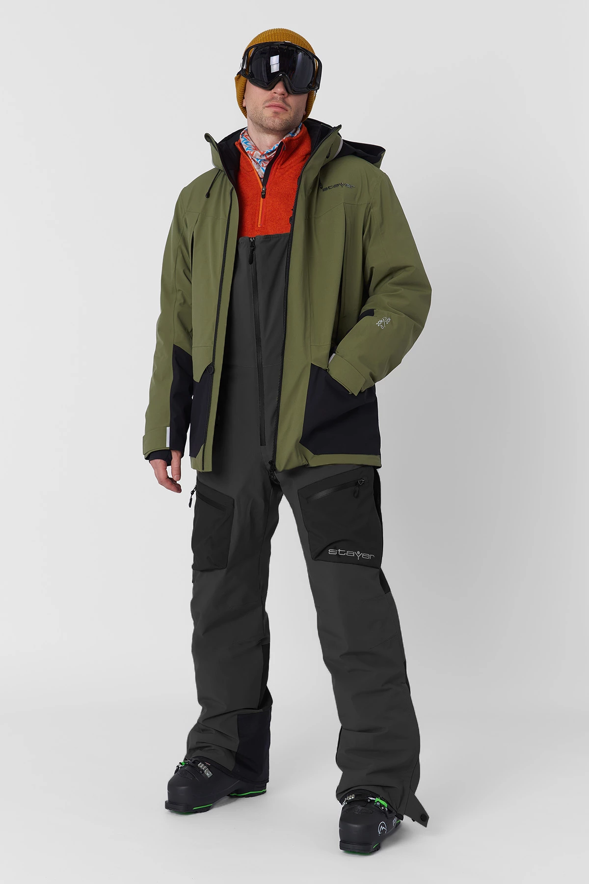 ПОЛУКОМБИНЕЗОН ГОРНОЛЫЖНЫЙ УТЕПЛЕННЫЙ АЯН мужской 25-12214 10 изображение 5