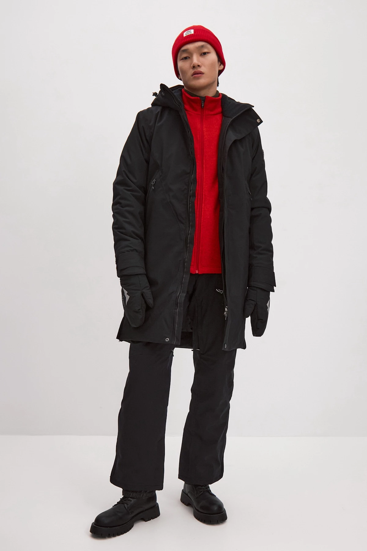 КУРТКА–ПАРКА  УТЕПЛЕННАЯ ЗИМНЯЯ мужская 25-47609 10 изображение 4