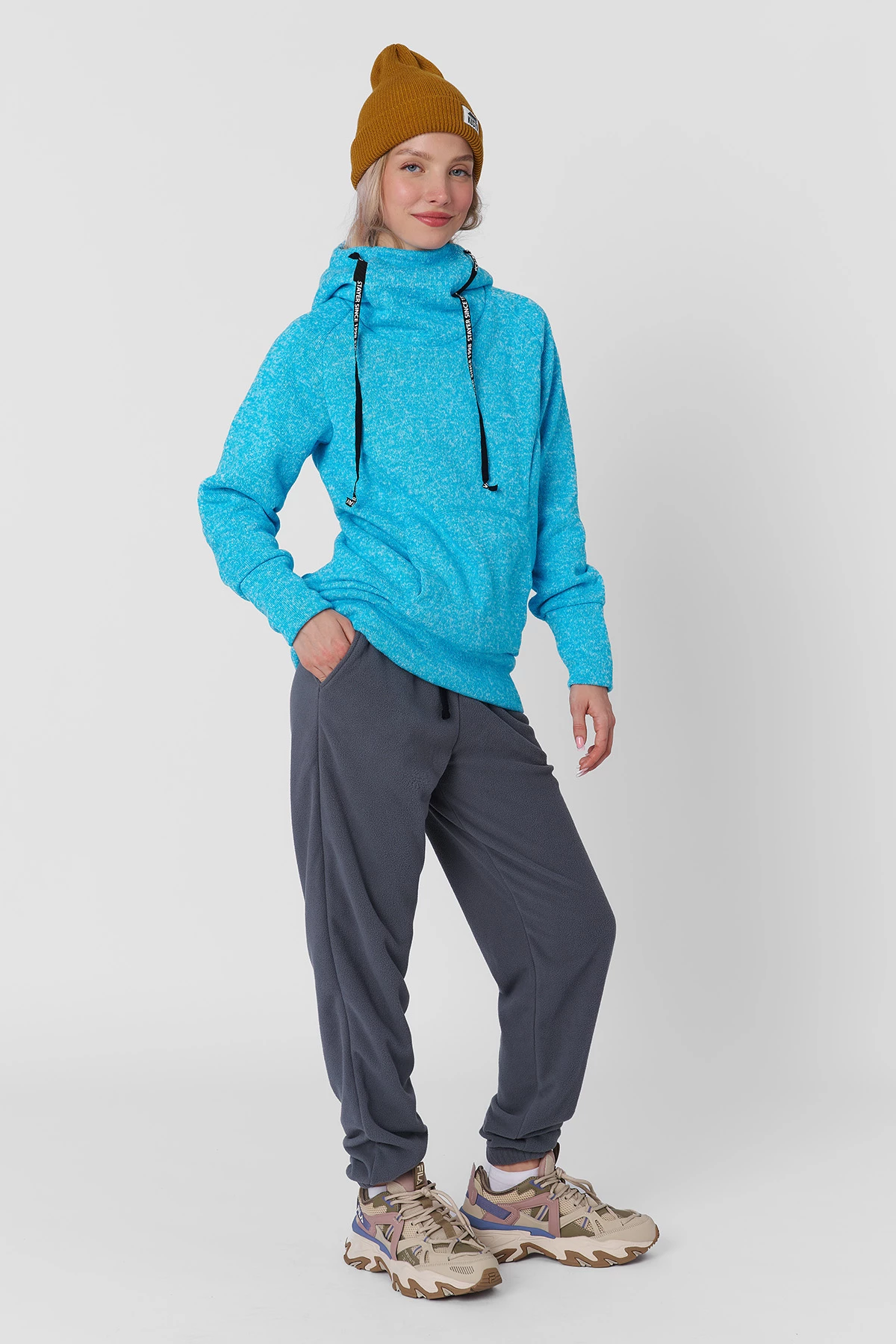 Брюки флисовые женские 24-20425 11 изображение 3