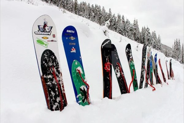 Установка креплений на сноуборд