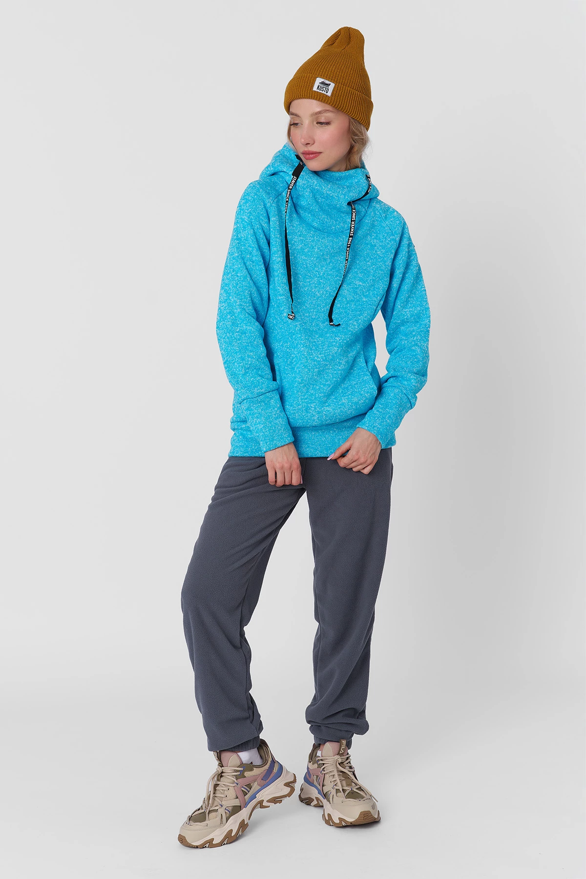 Брюки флисовые женские 24-20425 11 изображение 2