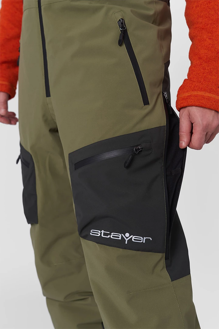 ПОЛУКОМБИНЕЗОН ГОРНОЛЫЖНЫЙ УТЕПЛЕННЫЙ АЯН мужской 25-12214 56 изображение 8