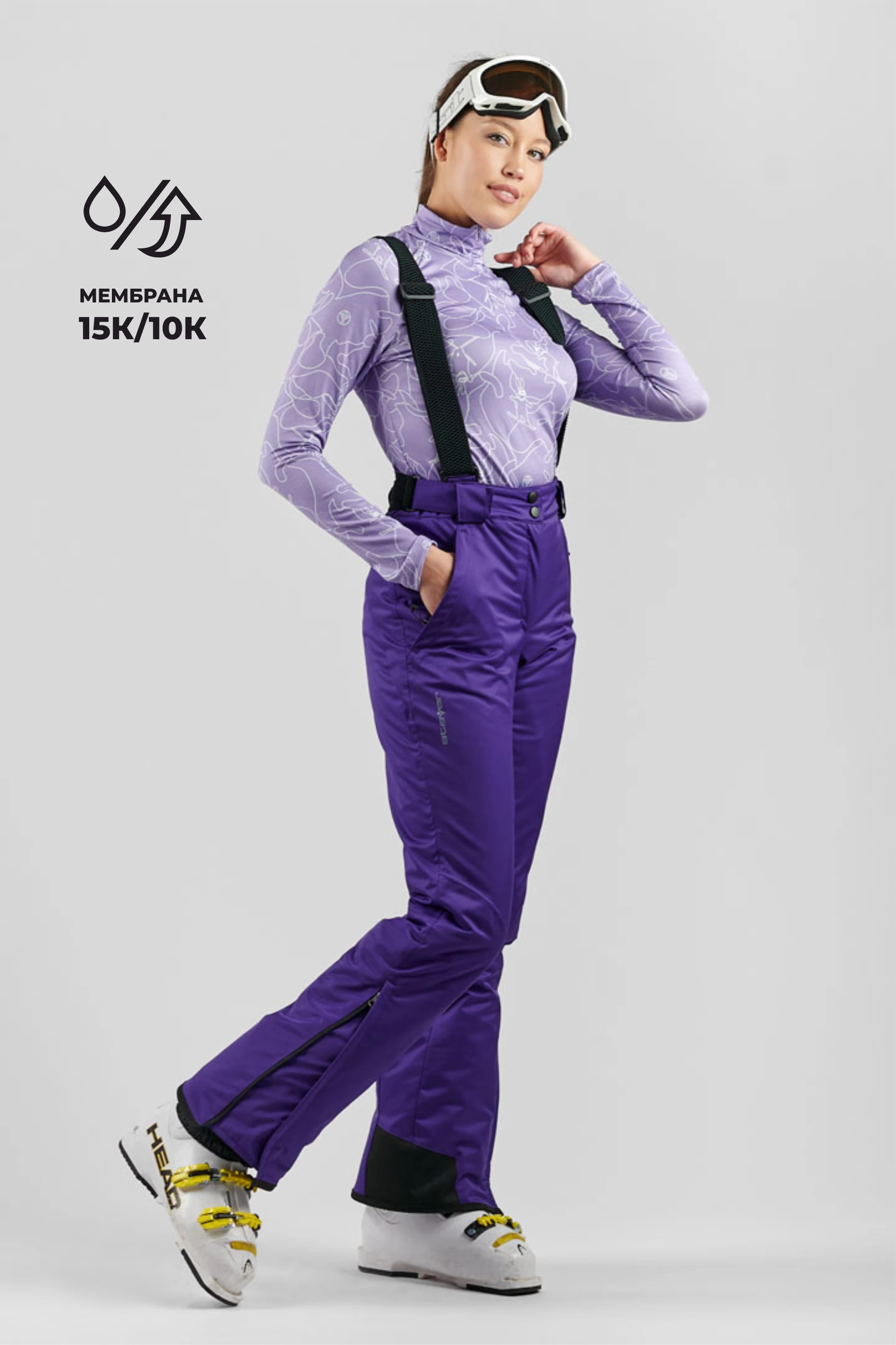 Горнолыжные брюки женские 22-22343 80 изображение 1