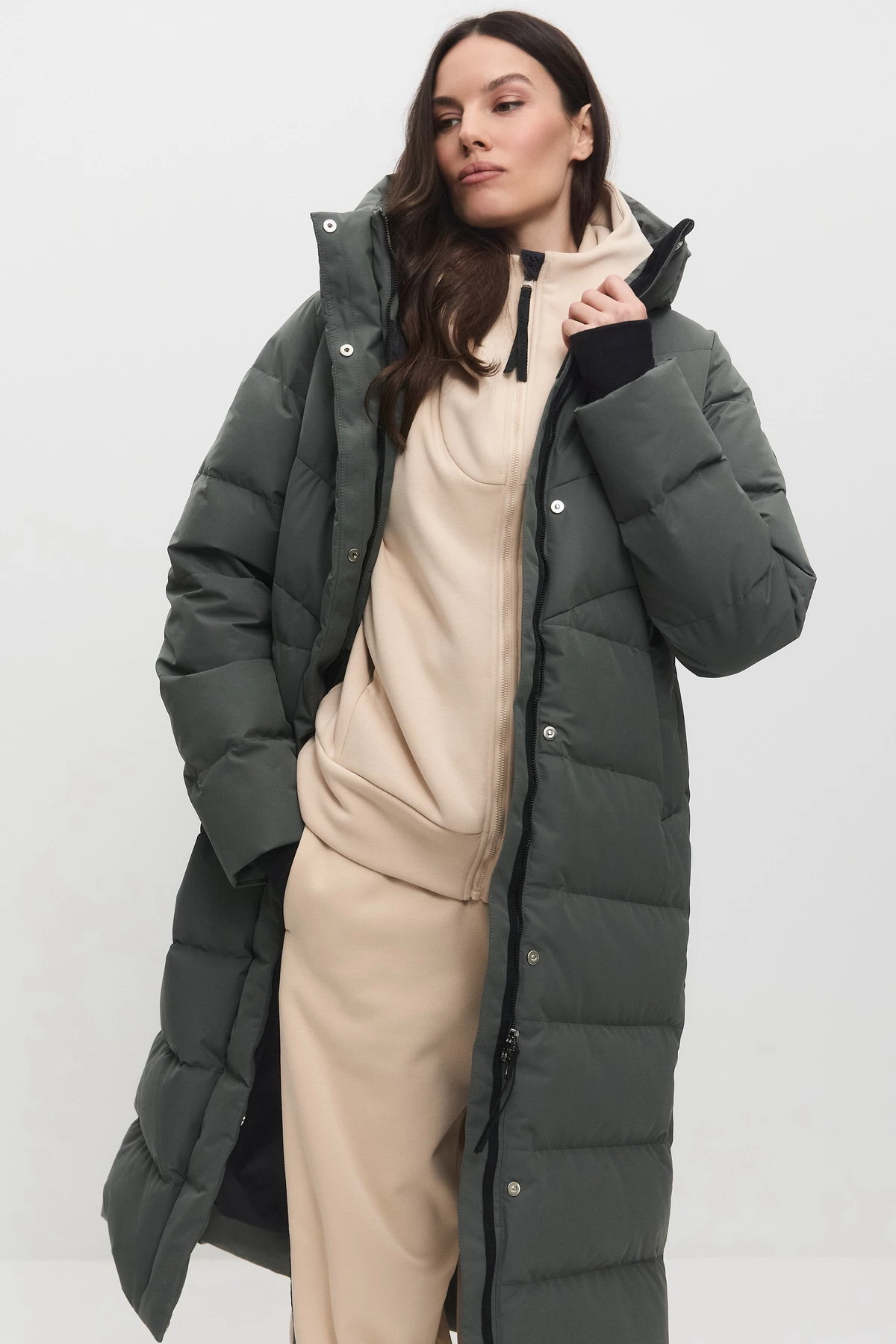 ПУХОВИК ЖЕНСКИЙ ДЛИННЫЙ женский 25-48624 56 изображение 4